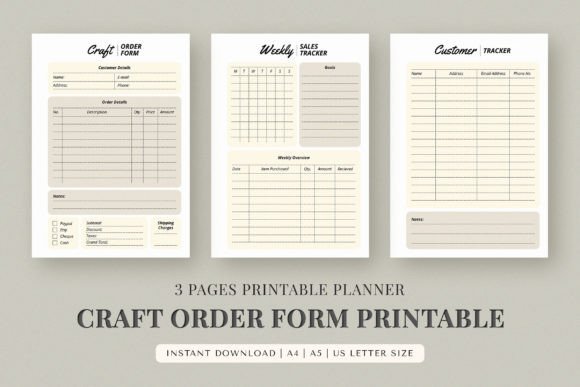 Download Printable Craft Order Form - Craft order form Collection